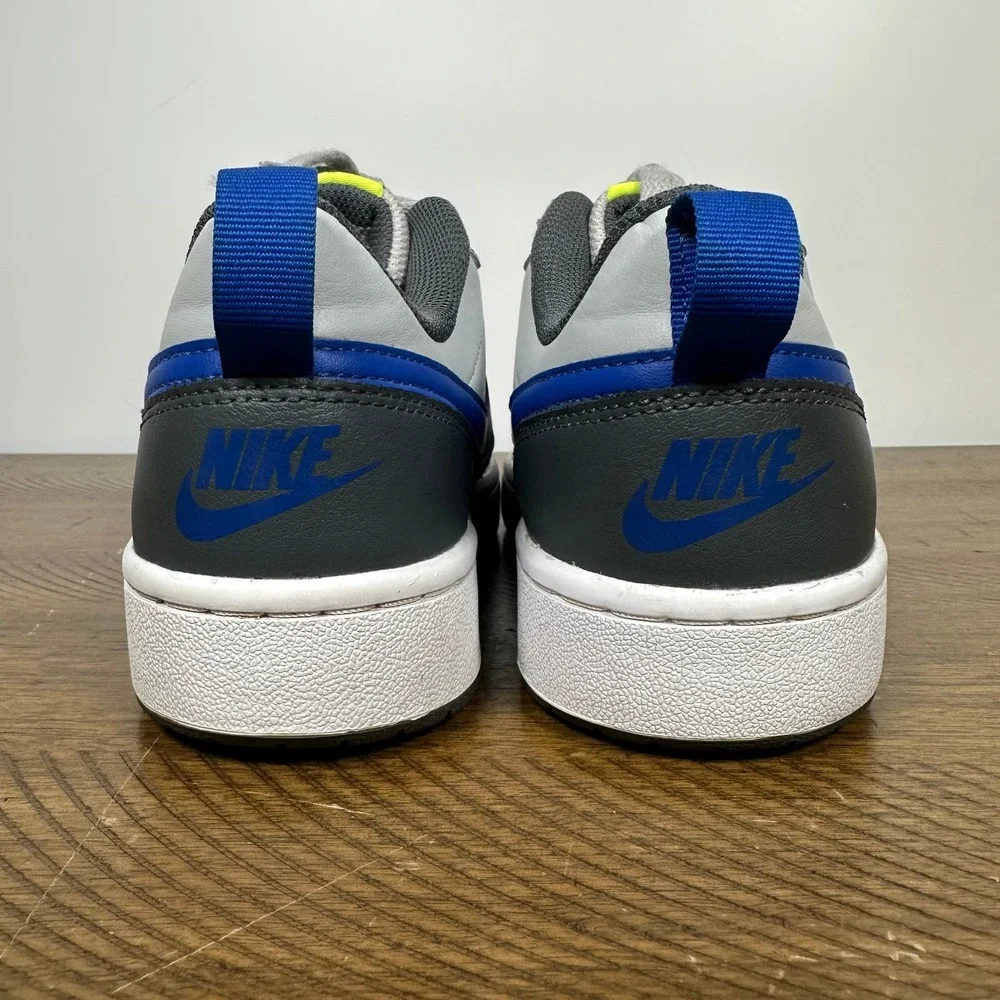 Nike Court Borough Low 2 Youth 6Y GS Grey Blue Sneakers Casual Basketball Shoes